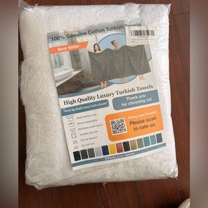 High Quality Luxury Turkish Bath Towel - White